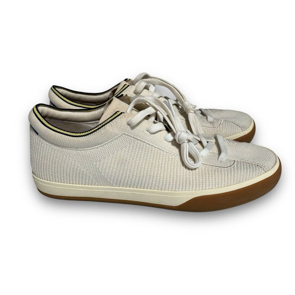 Rothy's Women's The Lace Up‎ Sneaker Vanilla Cream White Size 10